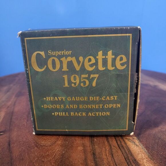 Sunnyside Superior 1957 Chevrolet Black / Red Corvette Model Car 1:24 DieCast - Picture 16 of 16